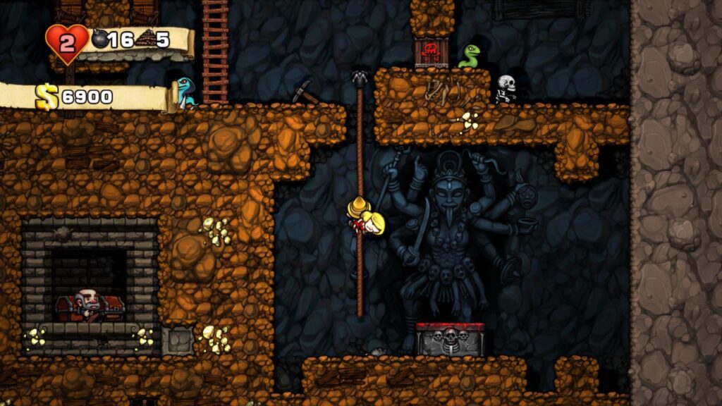 Скриншот Spelunky