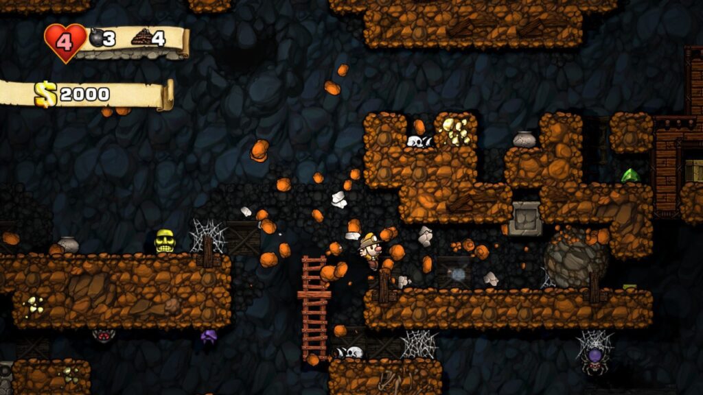Скриншот Spelunky