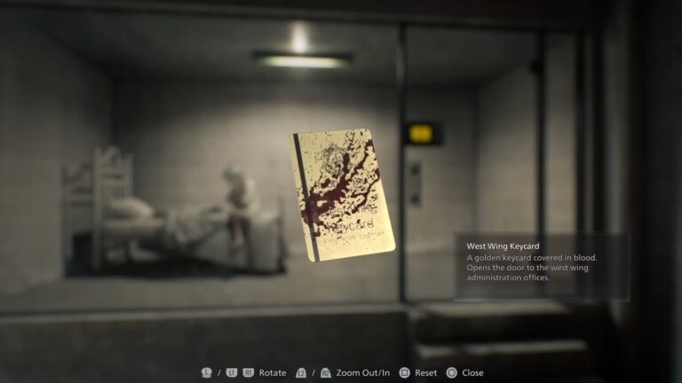 Ключ карта западного крыла в Resident Evil Requiem