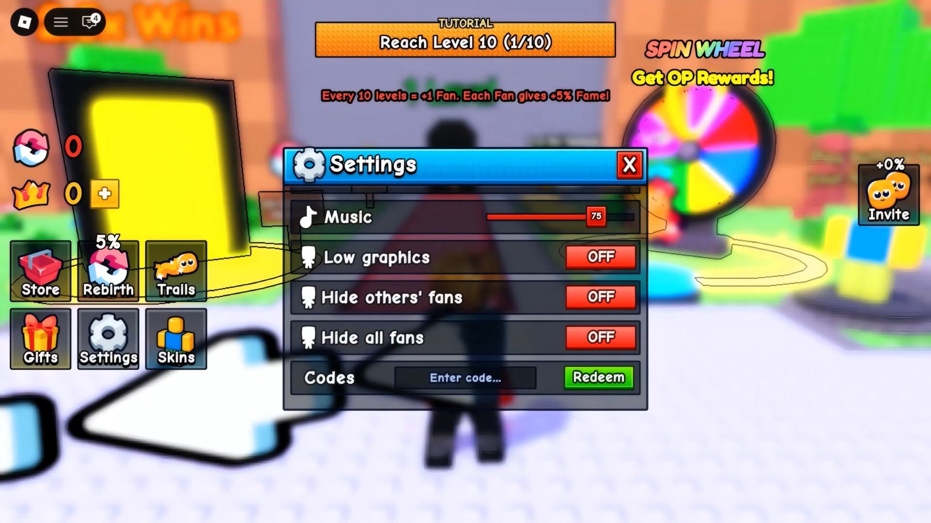 Как активировать коды +1 Fan per Step в Roblox Как активировать коды +1 Fan per Step в Roblox