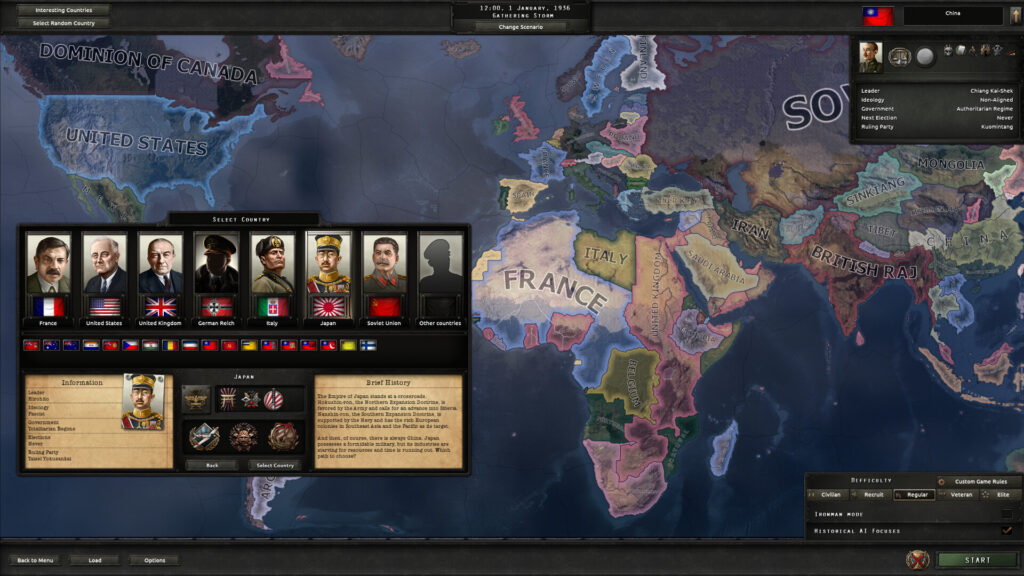 Скриншот Hearts of Iron IV