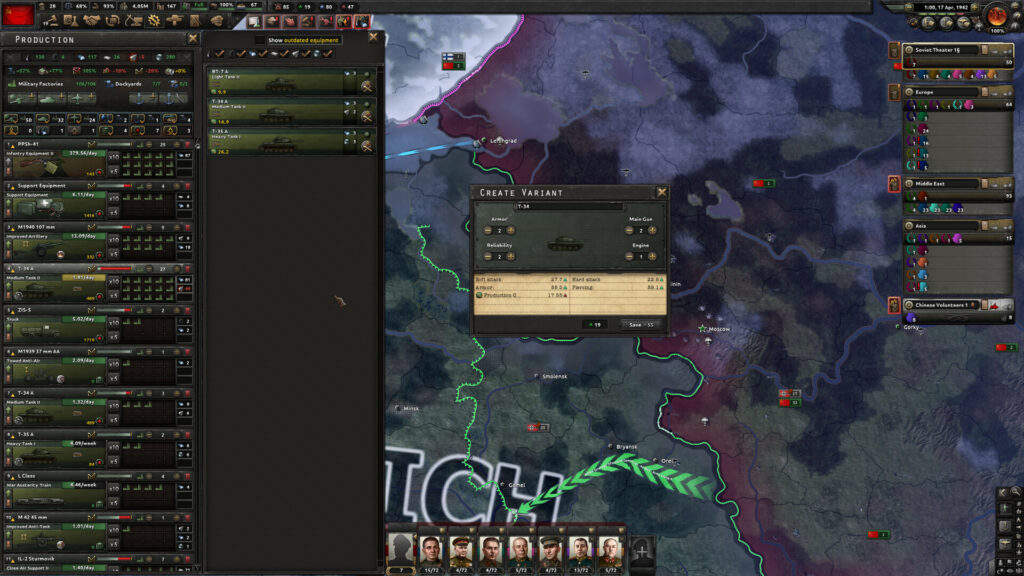 Скриншот Hearts of Iron IV